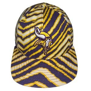 VTG 90s Minnesota Vikings Zubaz Snapback Hat Cap NFL Football
